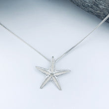 Load image into Gallery viewer, Silver Starfish Necklace