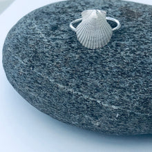 Load image into Gallery viewer, Silver Scallop Shell Ring