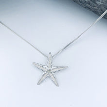 Load image into Gallery viewer, Silver Starfish Necklace