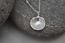 Load image into Gallery viewer, Silver Large Bawdsey Clam Shell Necklace