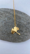 Load image into Gallery viewer, Gold Ginkgo Leaf Pendant