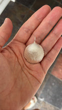 Load image into Gallery viewer, Large Silver Clam Shell Necklace