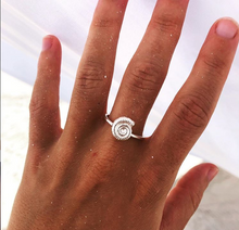 Load image into Gallery viewer, Silver Ammonite Shell Ring