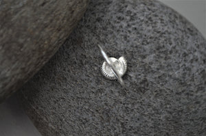 Silver Ammonite Shell Ring