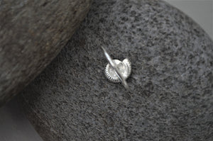 Silver Ammonite Shell Ring