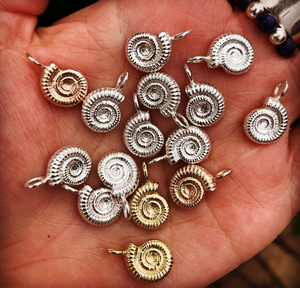 Silver Ammonite Shell Necklace