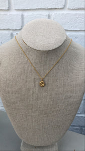 Gold Ammonite Shell Necklace