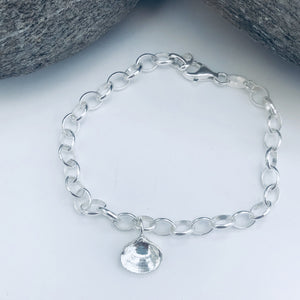 Silver Walberswick Clam Chain Bracelet
