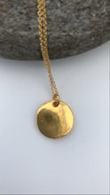 Load image into Gallery viewer, Gold Shell Fossil Pendant