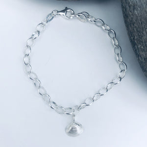 Silver Walberswick Clam Chain Bracelet