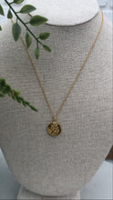 Load image into Gallery viewer, Gold Seaweed ‘Fossil’ Pendant