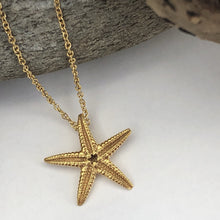 Load image into Gallery viewer, Gold Starfish Necklace