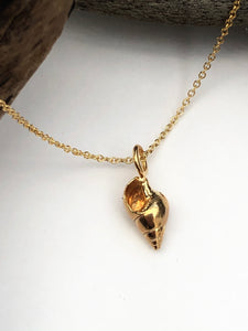 Gold Southwold Shell Necklace