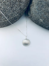 Load image into Gallery viewer, Silver Large Bawdsey Clam Shell Necklace