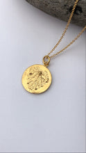 Load image into Gallery viewer, Gold Sutton Hoo Leaf ‘Fossil’ Pendant