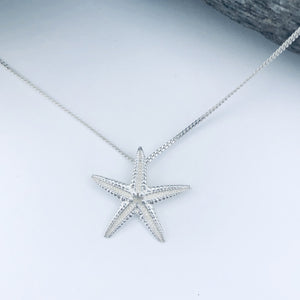 Silver Starfish Necklace