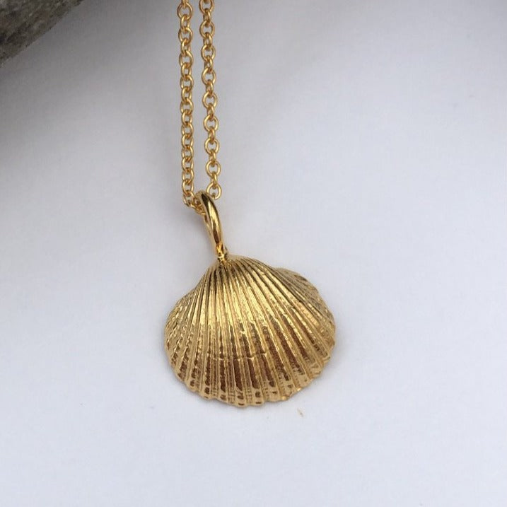 Gold Bawdsey Clam Shell Necklace
