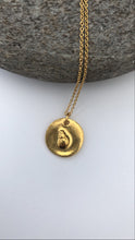 Load image into Gallery viewer, Gold Shell Fossil Pendant