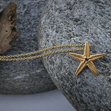 Load image into Gallery viewer, Gold Starfish Necklace