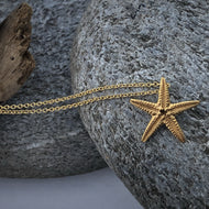 Gold Starfish Necklace