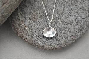 Silver Walberswick Clam Shell Necklace