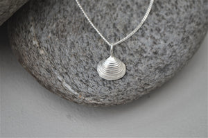 Silver Walberswick Clam Shell Necklace